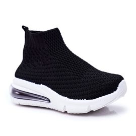 FRROCK Scarpe Sportive Alte per Bambini Nero Tobi