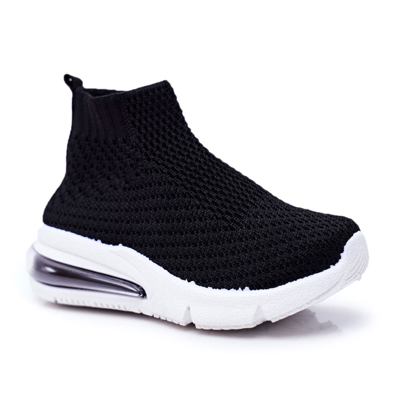 FRROCK Scarpe Sportive Alte per Bambini Nero Tobi