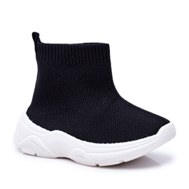FRROCK Scarpe sportive per bambini Viki alte nere nero