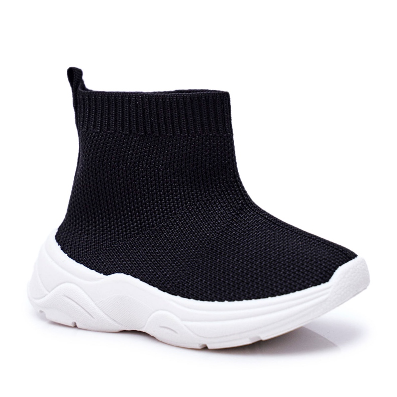 FRROCK Scarpe sportive per bambini Viki alte nere nero