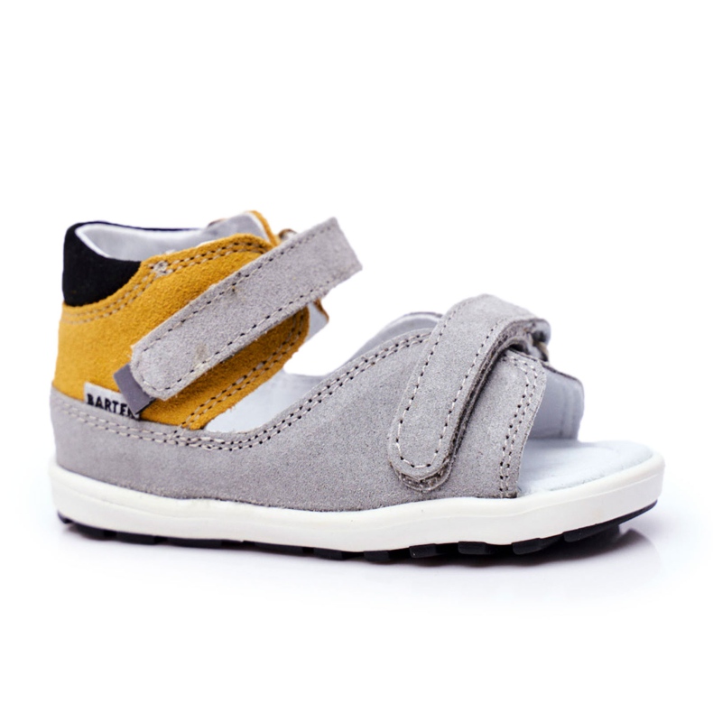 Bartek S.A. Sandali Primi Passi Mini Preventivi Bambini Bartek W-71266 grigio giallo