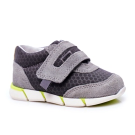 Bartek S.A. Scarpe brogue da bambino grigie Bartek T-71949 / SA1 grigio