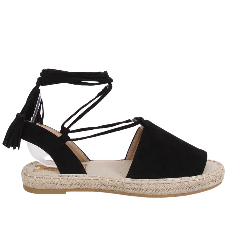 Espadrillas nere da donna BB25 Black nero