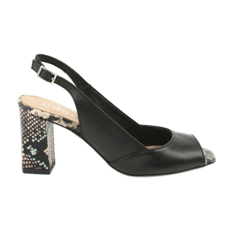 Edeo Sandali da donna neri / animali 3499A-1193 nero