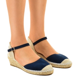 Espadrillas blu navy 3M85-18