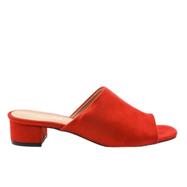 Sandali rossi con tacco alto 77-91 rosso
