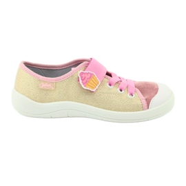 Scarpe per bambini Befado 251Y141 rosa giallo