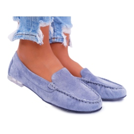Mocassini Donna Sergio Leone Scamosciato Azzurro Winted blu