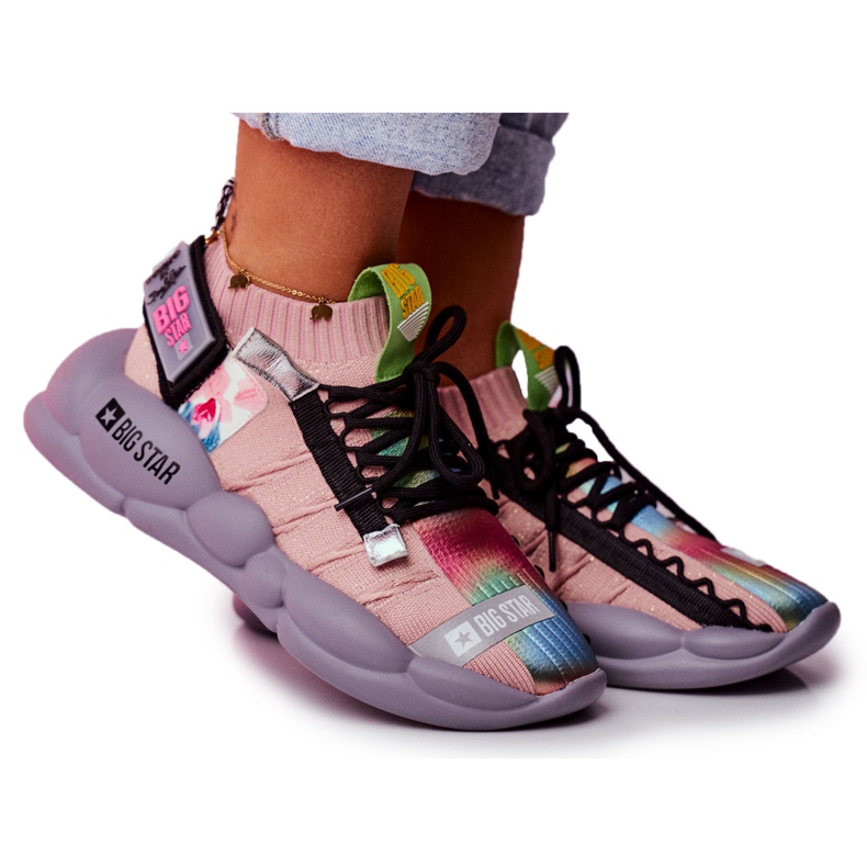 Scarpe Sportive da Donna Big Star di Daniel Lopez FF274A581 rosa multicolore