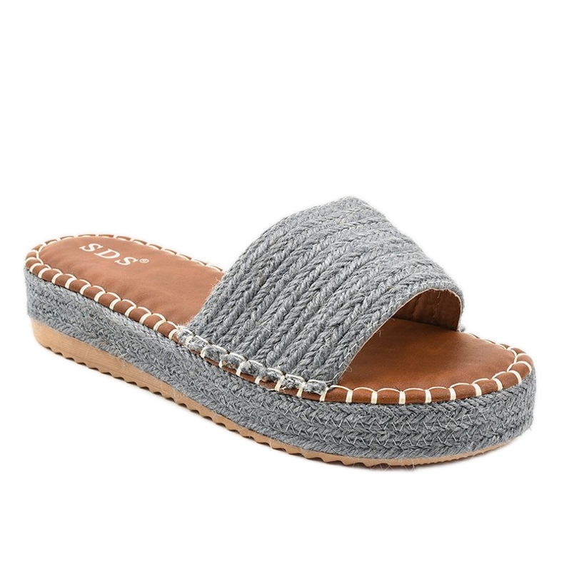 Pantofole espadrillas blu 7970-PL grigio
