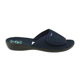 Adanex Pantofole blu navy con velcro marina