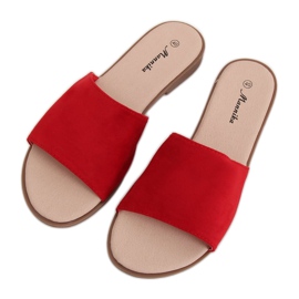 Pantofole rosse da donna rosse WL1606 Red rosso