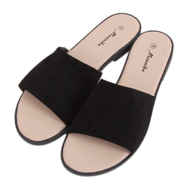 Pantofole nere da donna nere WL1606 Black nero