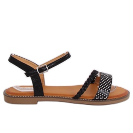 Sandali neri da donna 620-62 Nero