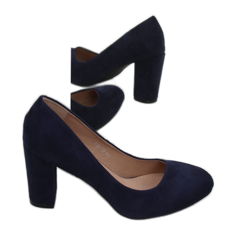 Décolleté sul palo blu navy E08-10 Blu