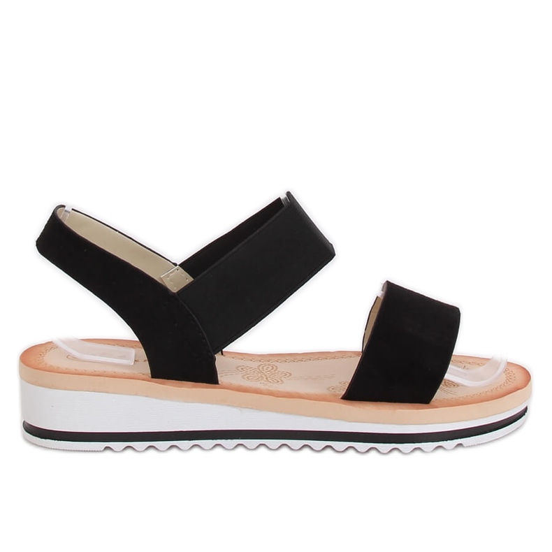 Sandali neri da donna E008 Black nero