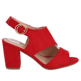 Sandali rossi con tacco alto A8560 Red rosso