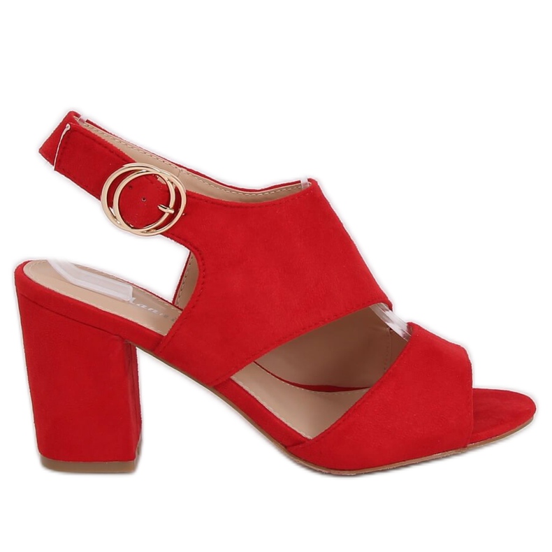 Sandali rossi con tacco alto A8560 Red rosso