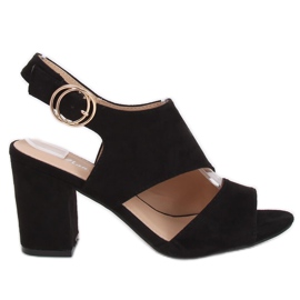Sandali neri con tacco alto A8560 Black nero