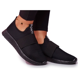 SEA Scarpe Sportive Leggere Slip-on da donna Nero La Fiesta
