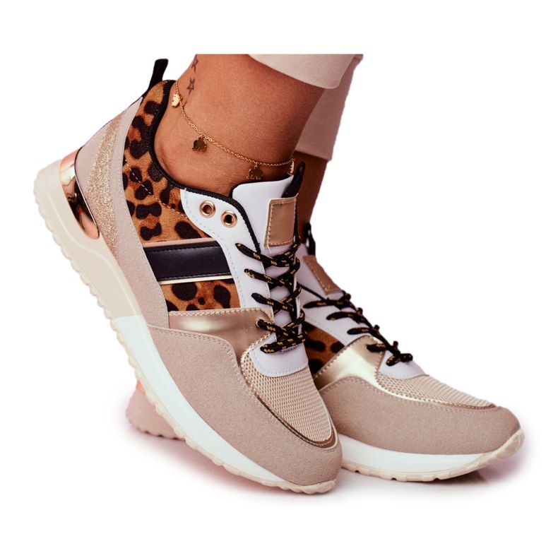 Scarpe Sportive Donna Beige Leopard Himme