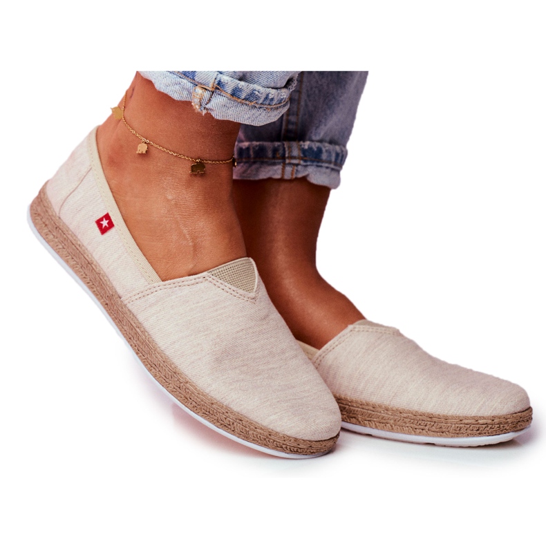 Espadrillas da donna Big Star Slip-on Beige FF276026