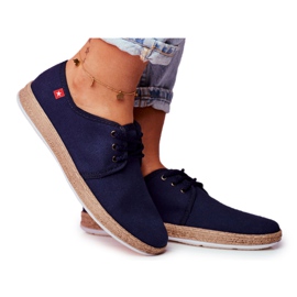 Espadrillas da donna Big Star Navy Blue FF276042 blu navy