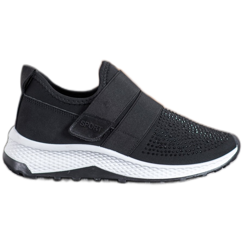 SHELOVET Scarpe Slip-on Con Velcro nero