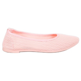 SHELOVET Ballerine leggere traforate rosa