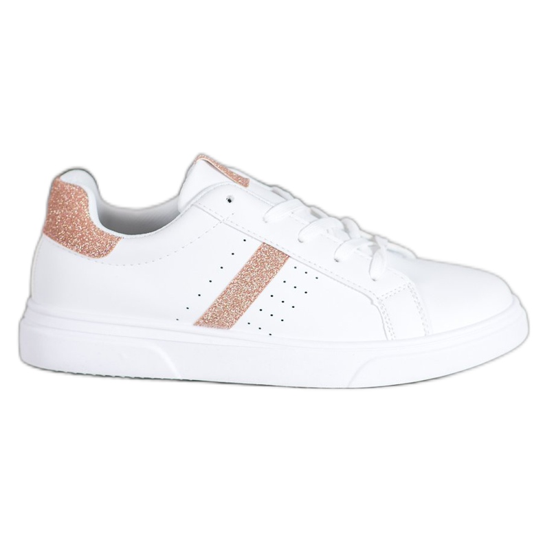SHELOVET Scarpe Sportive Con Glitter bianca