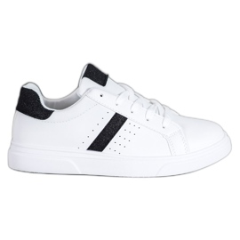 SHELOVET Scarpe Sportive Con Glitter bianco