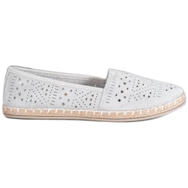 MCKEYLOR Espadrillas azteche con motivi aztechi grigio