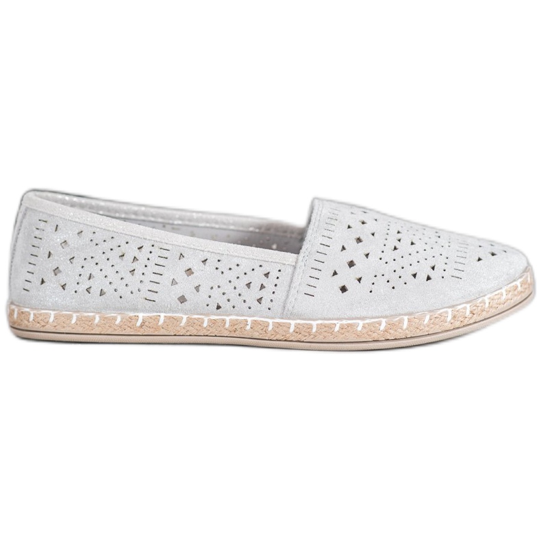 MCKEYLOR Espadrillas azteche con motivi aztechi grigio