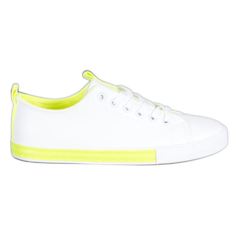 SHELOVET Sneakers Con Ecopelle Nice bianca