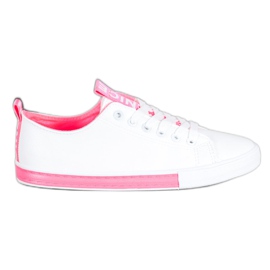 SHELOVET Sneakers Con Ecopelle Nice bianco