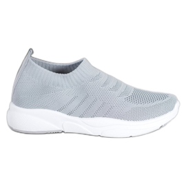 Sweet Shoes Comodi Slipon Sulla Piattaforma grigio