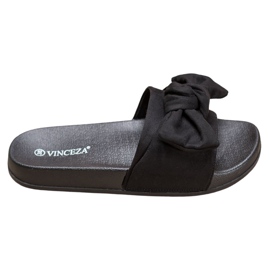 VINCEZA Ciabatte Con Fiocco nero