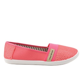 Sneakers slip-on in lycra rosa XJ-2689
