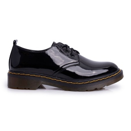 SEA Scarpe Brogue da Donna Laccate Nere Do It Better! nero