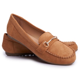 BUGO Mocassini Donna Suede Camel Dive marrone