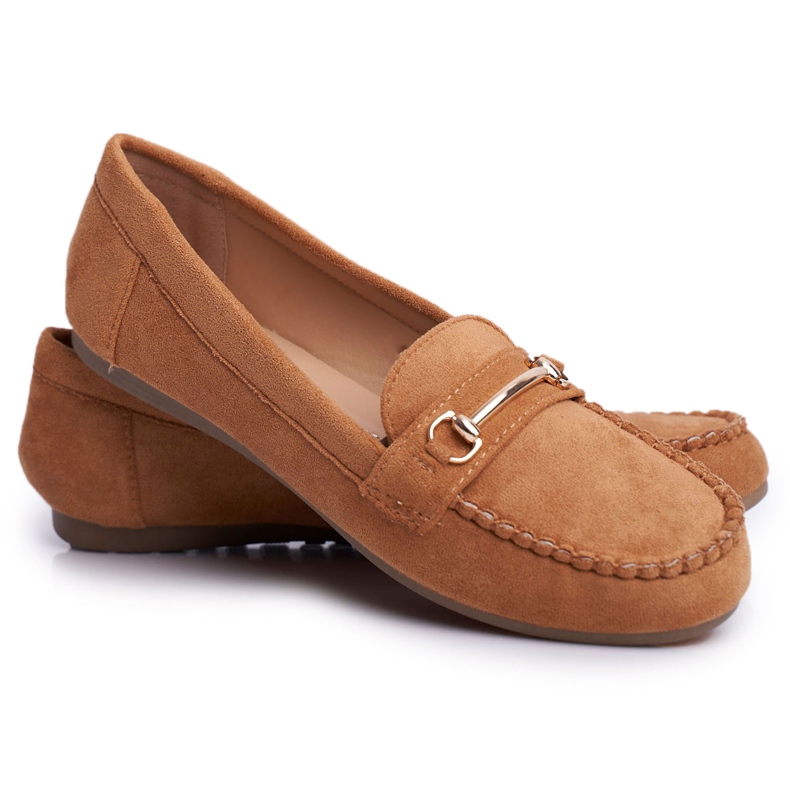 BUGO Mocassini Donna Suede Camel Dive marrone