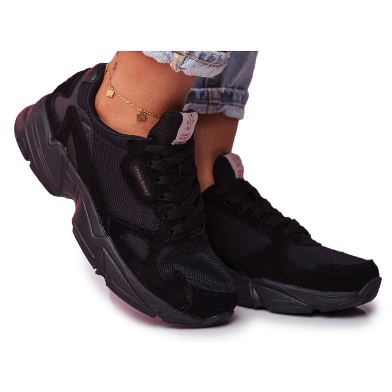 Scarpe Sportive Donna Cross Jeans Nere FF2R4138C nero