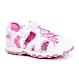 Sandali da Bambino Big Star Con Velcro Bianco FF374207 bianca rosa