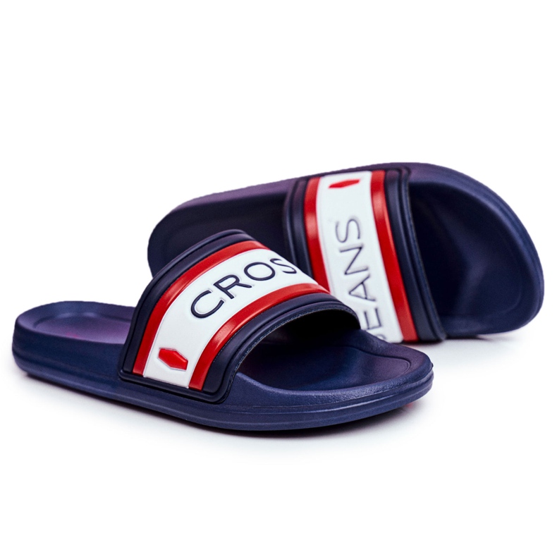 Pantofole Uomo Cross Jeans Blu Navy FF1R4092