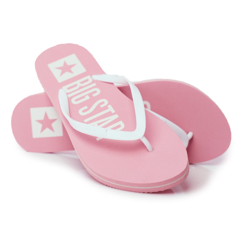 Pantofole da donna Infradito Big Star Rosa FF274A319