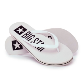 Pantofole da donna Infradito Big Star White FF274A320 bianco