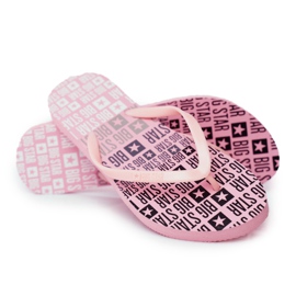 Pantofole da donna Infradito Big Star Rosa FF274A304