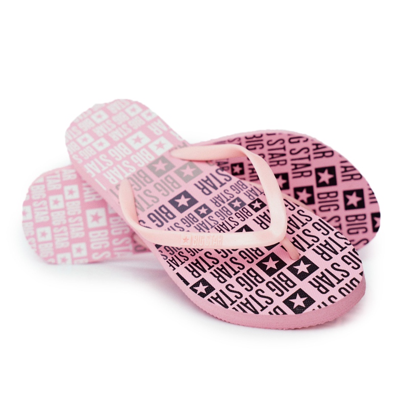 Pantofole da donna Infradito Big Star Rosa FF274A304