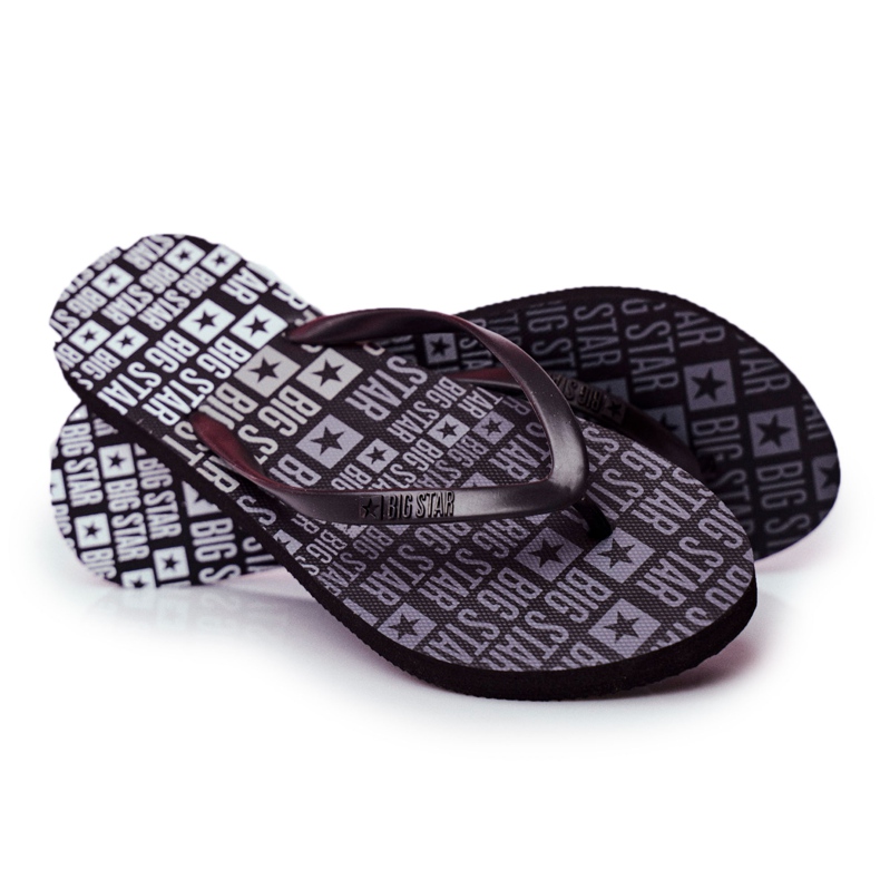 Pantofole da donna Infradito Big Star Black FF274A303 nero