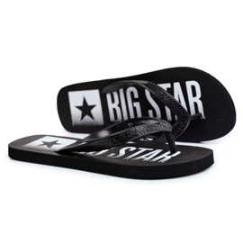 Pantofole da uomo Infradito Big Star Black FF274A470 nero